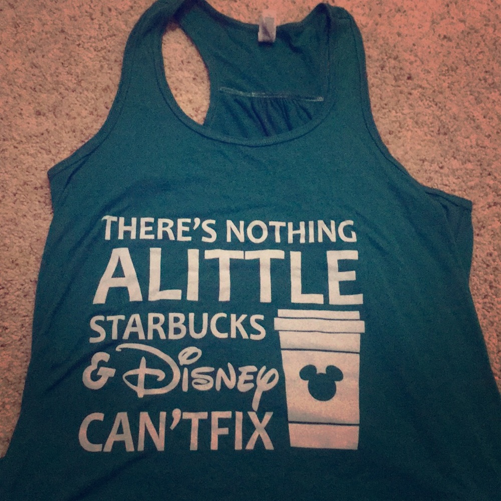 Disney Starbucks shirt sz 2xl